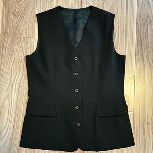 Elegant Black Sleeveless Women's Vest